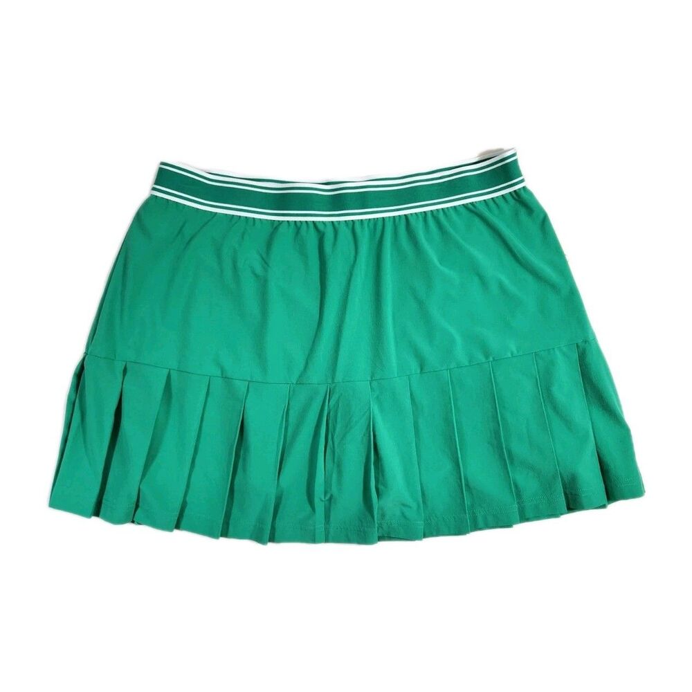 St. Johns Bay Womens XXL Skort Green NWT Stretch Pleated Pickleball Outdoors